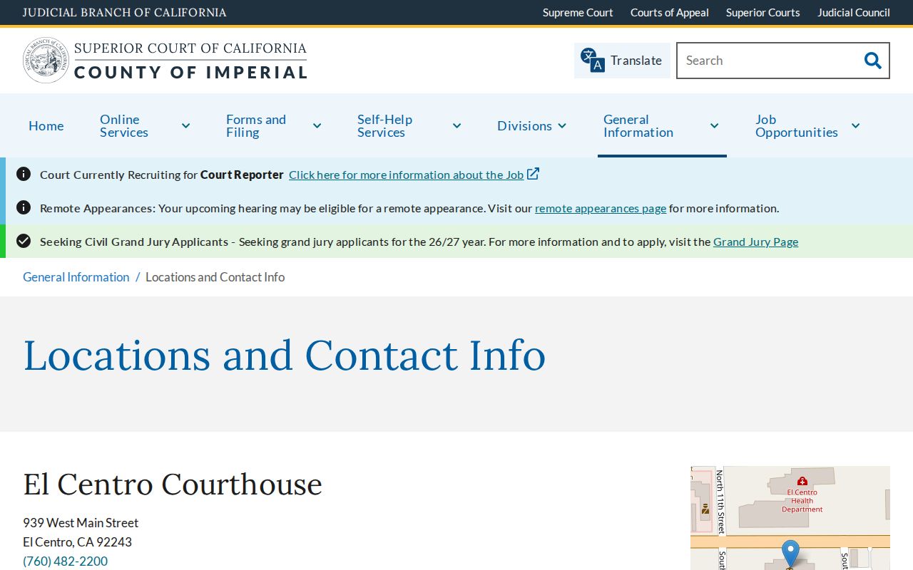 Imperial resident lookup Imperial Superior Court contacts